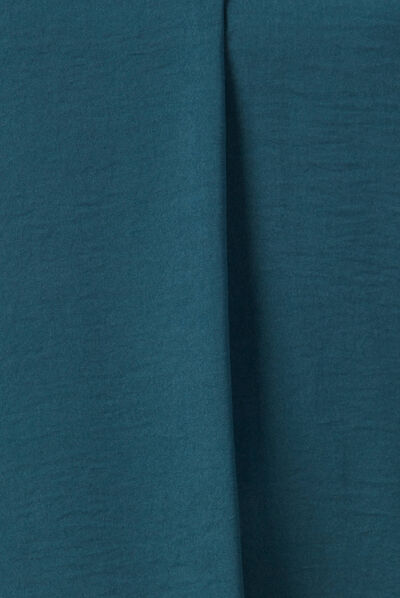 Blouse manches longues bleu canard femme
