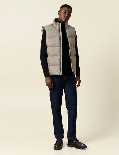 Doudoune sans manches camel homme