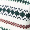 Pull manches longues col rond ecru homme