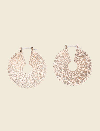Boucles d'oreilles créoles couleur or femme