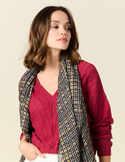 Foulard noir femme