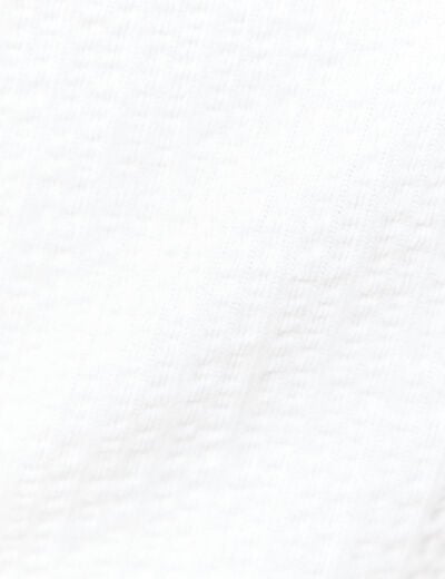 T-shirt manches courtes blanc femme