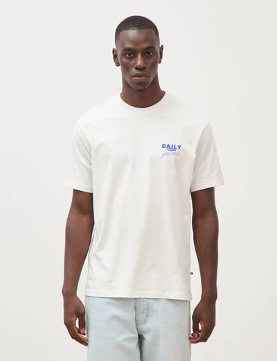 T-shirt en coton gris clair homme