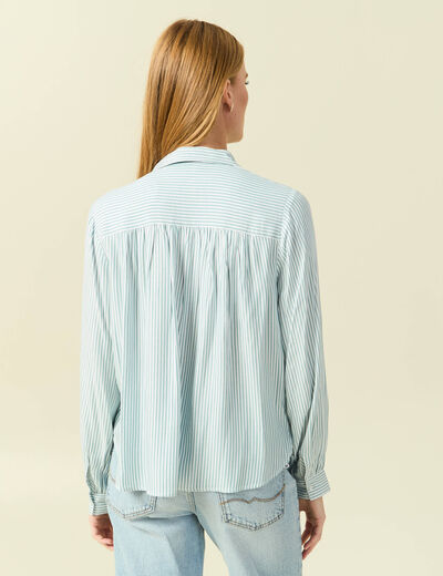 Blouse manches longues gris femme