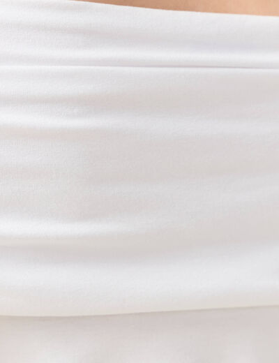T-shirt manches courtes blanc femme