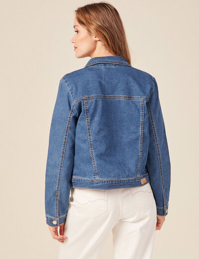 Veste en jean éco-responsable denim stone femme