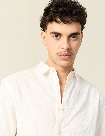 Chemise manches courtes sable homme