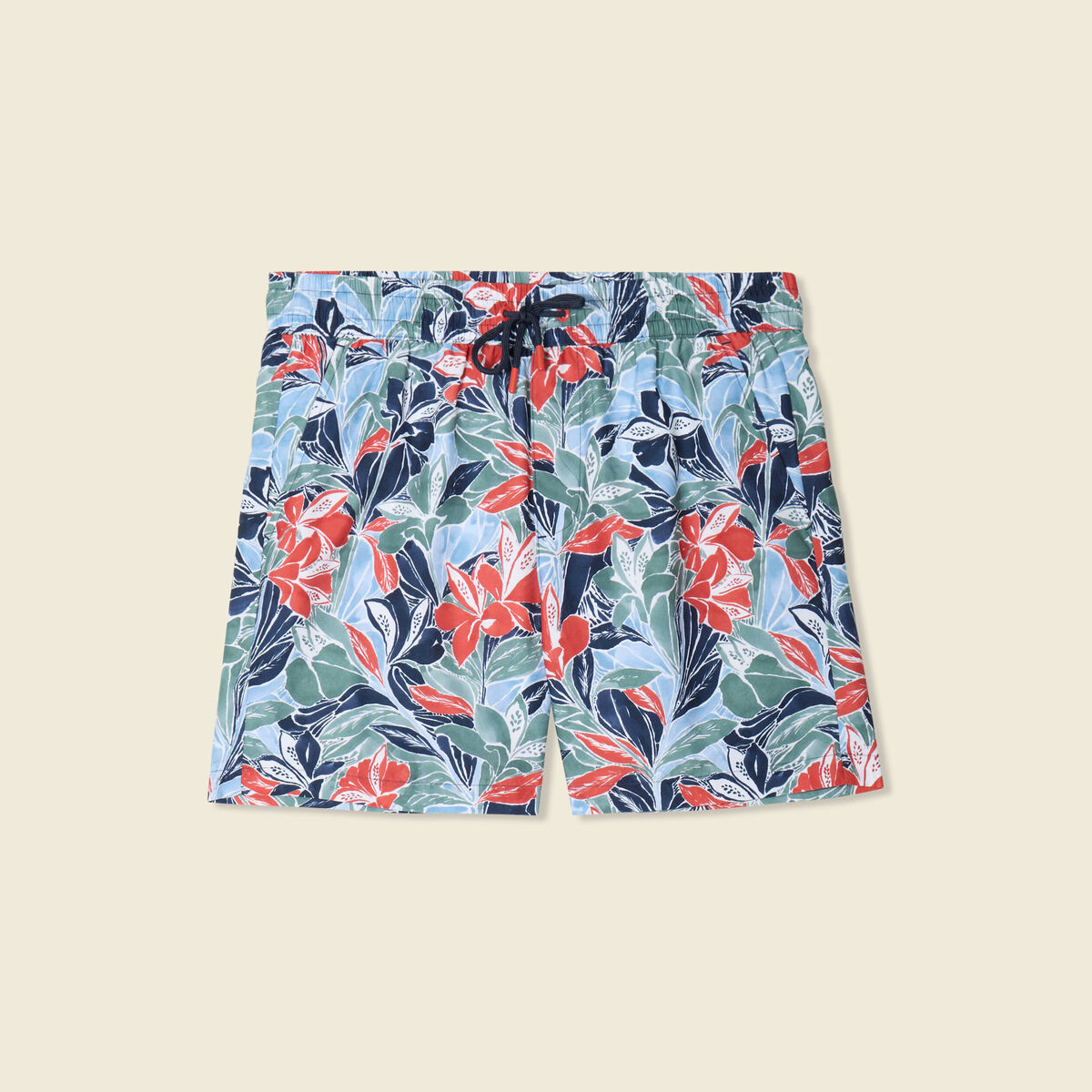 Short de bain bleu marine homme