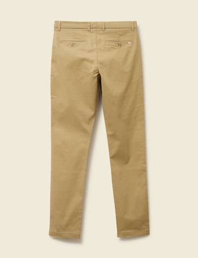 Pantalon chino slim vert kaki homme
