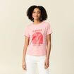 T-shirt manches courtes rose femme