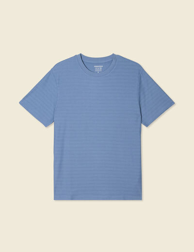 T-shirt manches courtes bleu gris homme