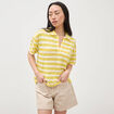 T-shirt manches courtes jaune femme