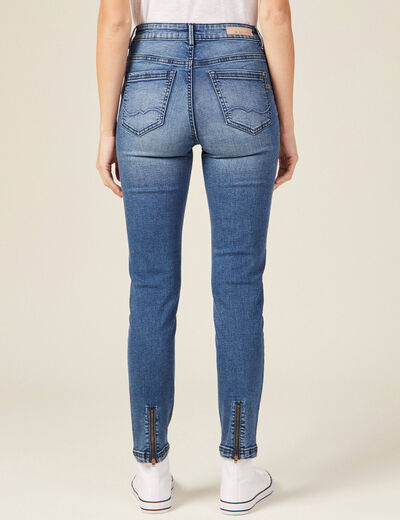 Jeans slim éco-responsable denim stone femme