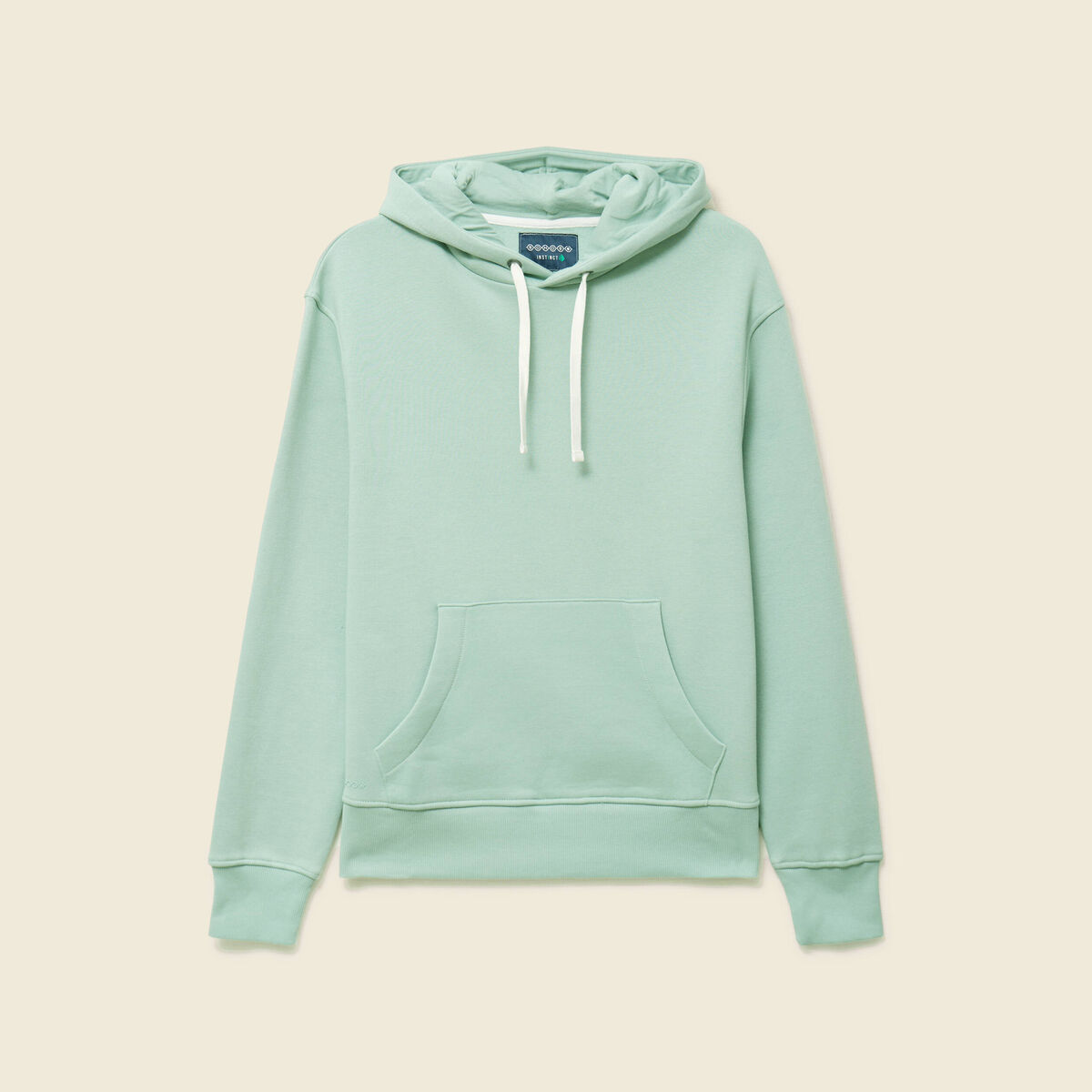 Sweat &agrave; capuche vert pastel homme