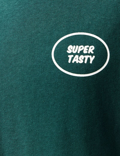 T-shirt manches courtes vert foncé homme