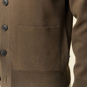 Gilet manches longues vert kaki homme