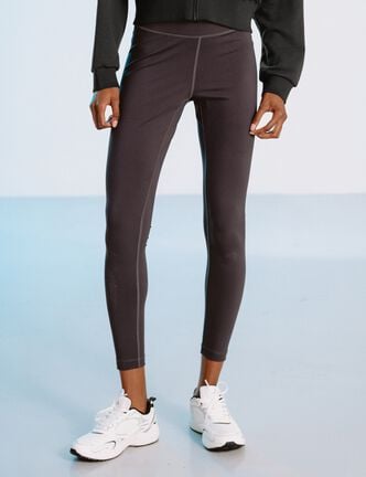 Leggings gris fonc&eacute; femme