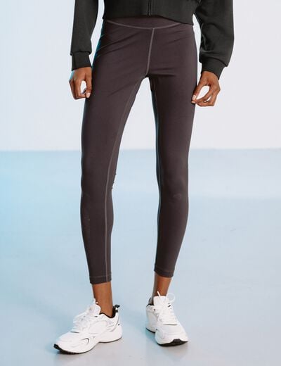 Leggings gris fonc&eacute; femme