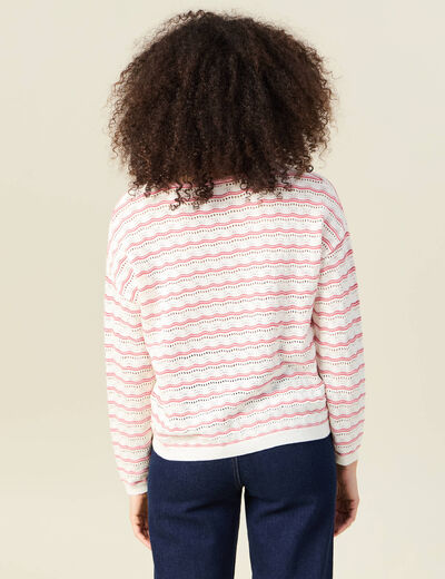 Pull éco-responsable rouge femme