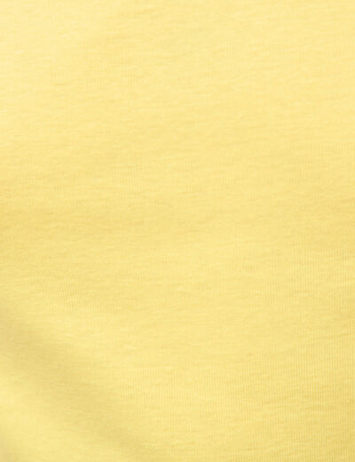 D&eacute;bardeur cintr&eacute; d&eacute;collet&eacute; sans manches jaune femme