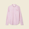Chemise manches longues rouge foncé homme