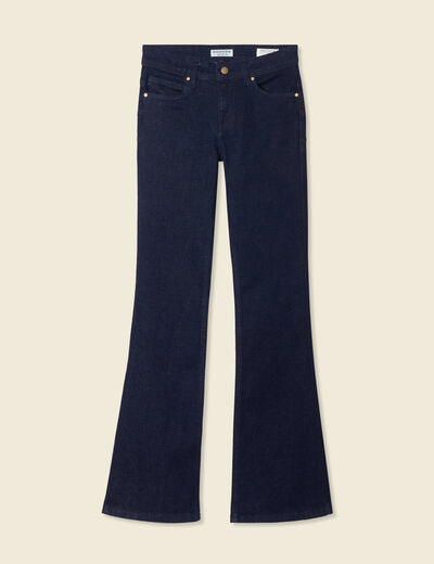 Jeans bootcut 5 poches denim brut femme