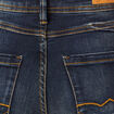 Jeans regular taille haute denim brut femme