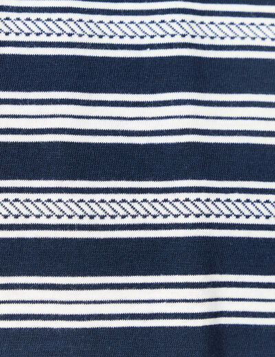 T-shirt manches courtes bleu marine homme
