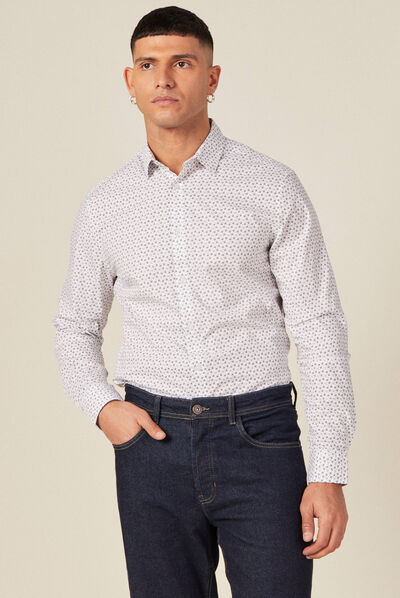 Chemise éco-responsable blanc homme