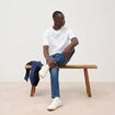 Jeans straight longueur 30 denim stone homme
