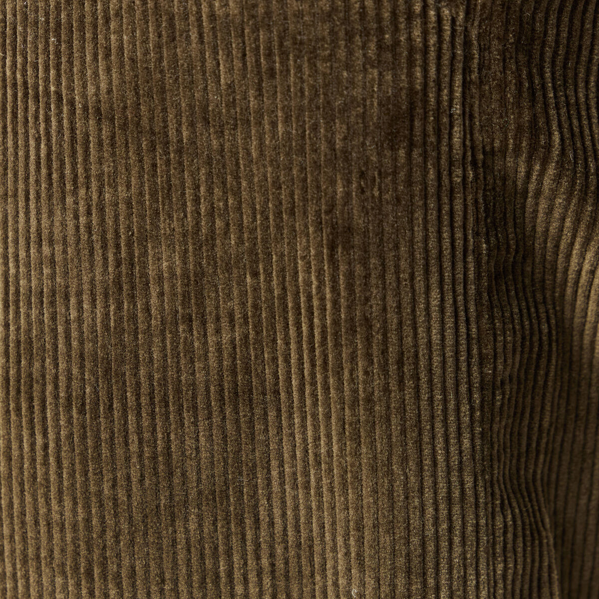 Pantalon droit en velours longueur 32 taupe homme