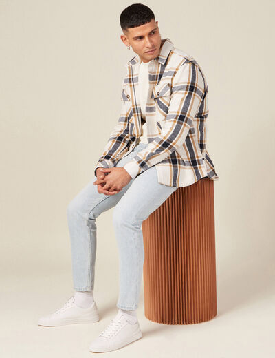Surchemise éco-responsable camel homme