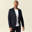 Veste blazer manches longues bleu marine homme
