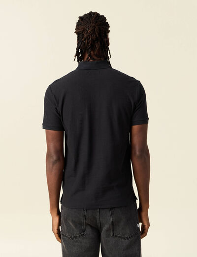 Polo manches courtes noir homme