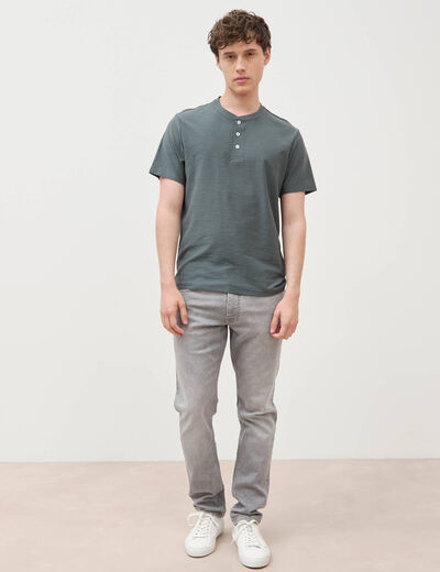 T-shirt manches courtes vert kaki homme