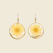 Boucles d'oreilles pendantes couleur or femme