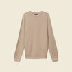 Pull manches longues fabriqu&eacute; en France sable homme