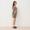 Short taille haute gris femme