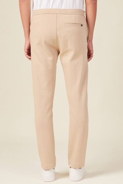 Pantalon jogging beige homme