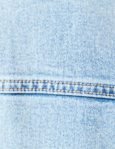 Blouson en jean denim bleach femme