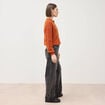 Jeans straight taille standard denim gris femme