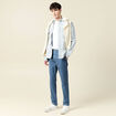 Pantalon chino slim bleu foncé homme
