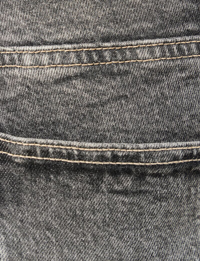 Jeans slim 7/8&egrave;me taille haute denim gris femme