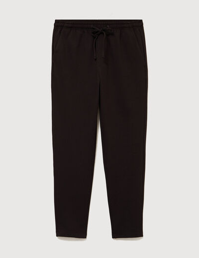 Pantalon chino jogger marron homme