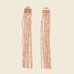 Boucles d'oreilles pendantes couleur or femme
