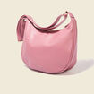 Sac demi-lune vieux rose femme