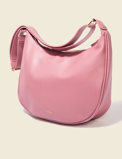 Sac demi-lune vieux rose femme