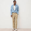 Pantalon coupe straight vert olive homme