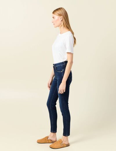 Jeans skinny éco-responsable denim brut femme