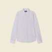 Chemise en coton manches longues blanc homme